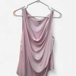 NWT Plus Size XXL Wild Fable Light Pink y2k Draped cowl neck Tank Top